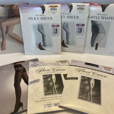 Sheer Caress Sheerest Support , ?silky, Sheer 7 Pairs Queen Short?